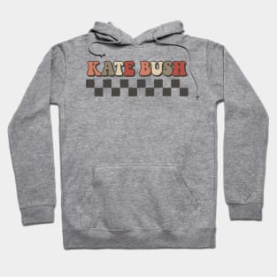 Kate Bush Checkered Retro Groovy Style Hoodie